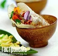 	 Фахитос из курицы, приготовленные на гриле