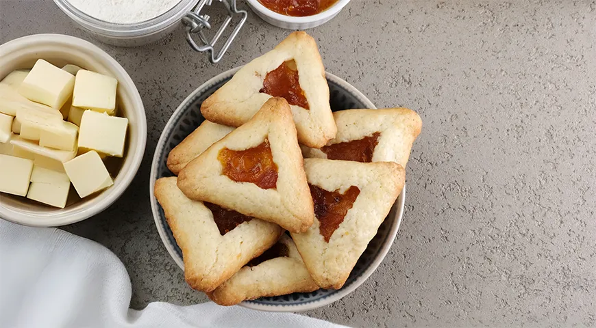 Творожные уголки с повидлом