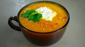 Крем-суп из тыквы с рикоттой