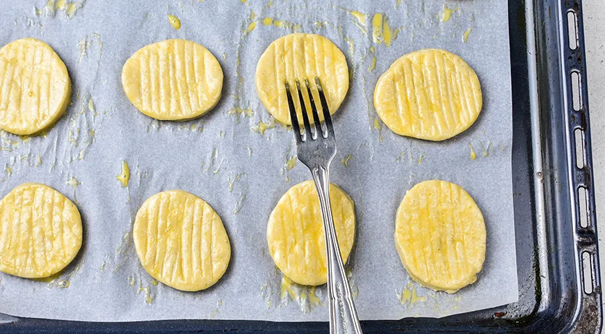 Творожные коржики в духовке