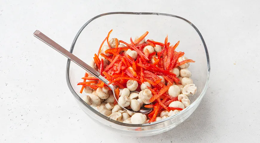 Маринованные шампиньоны по-корейски