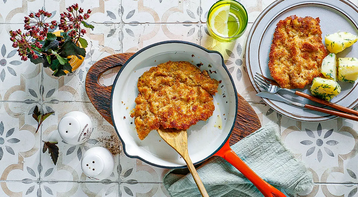 Рецепт шницеля из свинины на сковороде