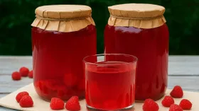 Малиновый сок на зиму