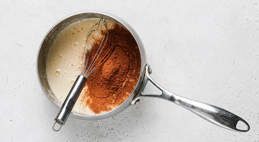 Шоколадный заварной крем