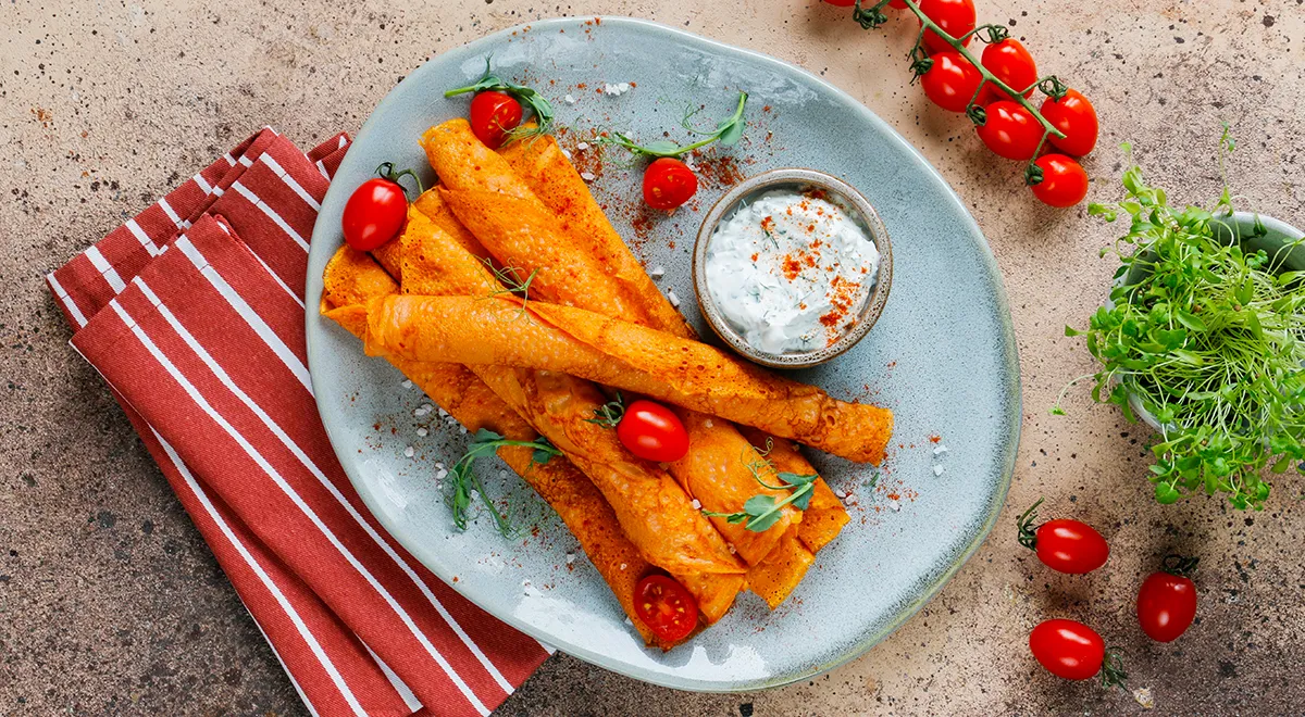 Рецепт блинов на томатном соке