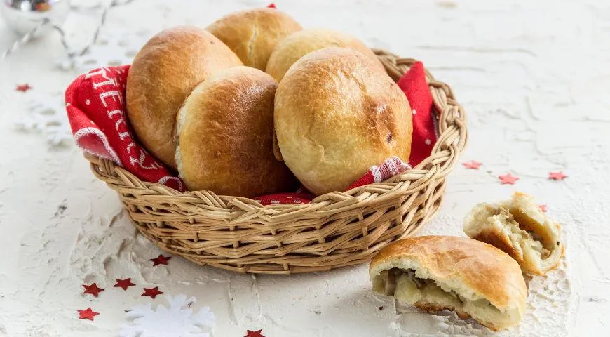 Рецепт пирожков с грибами (можно использовать волнушки)