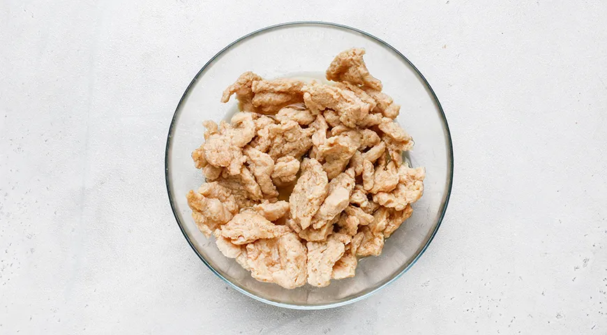 Соевое мясо по-корейски