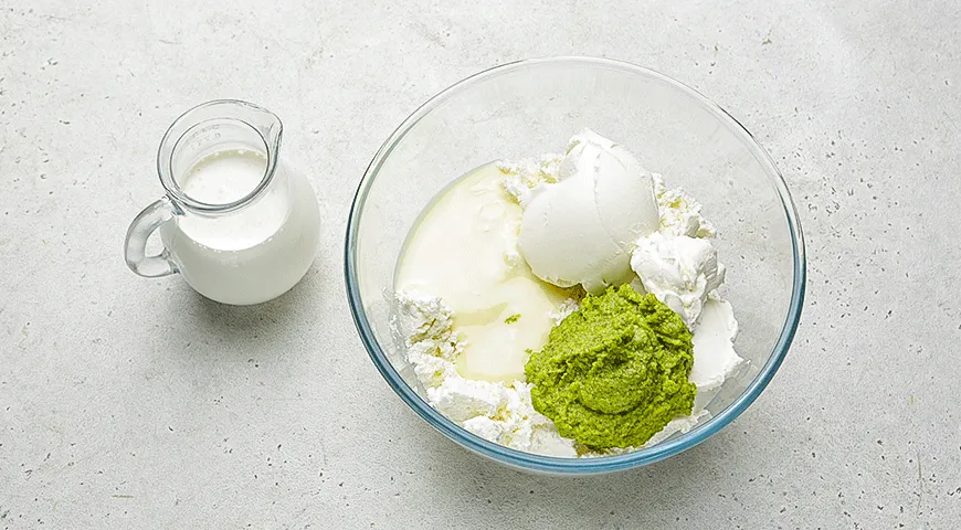 Муссовая фисташковая пасха