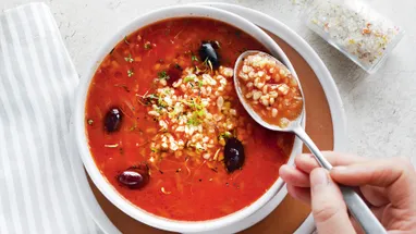 Рецепт Зимний суп с томатами
