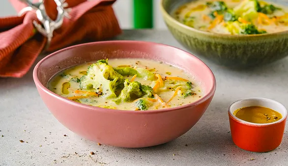 Сливочный суп с брокколи и картошкой