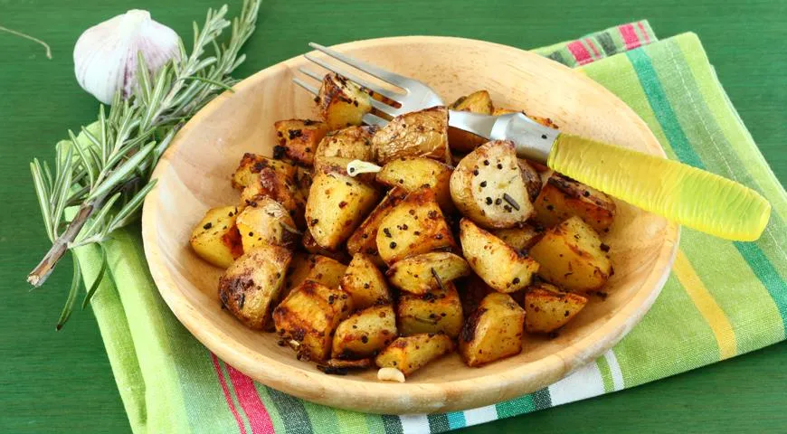 Запеченный картофель с горчицей в духовке