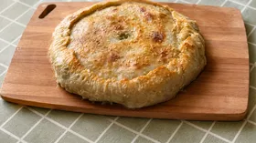 Цкан (цIкан) лезгинский пирог с мясом и картофелем