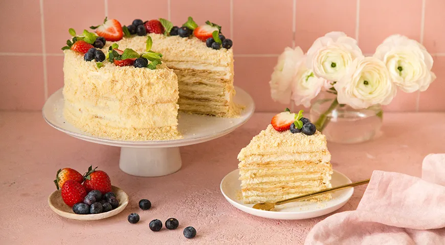 Торт Наполеон классический, пошаговый рецепт с фото на ккал