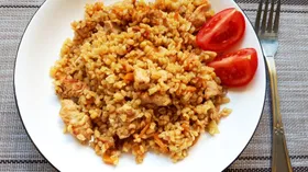 ПП плов с булгуром и индейкой в мультиварке