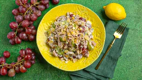 Рецепты с виноградом и кисломолочными продуктами