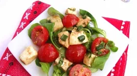 Рецепты с маслом растительным, сыром Моцарелла и черри