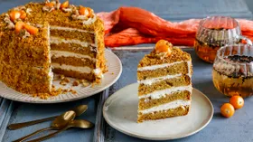 Тыквенный торт с крем-чизом