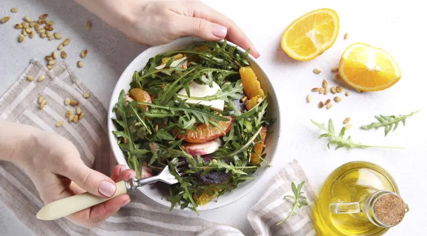 Салат со свеклой и апельсином