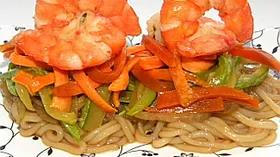 Рецепты с рисом, креветками и соей