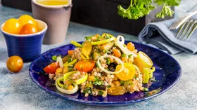 Рецепты с маслом растительным, черри и нутом