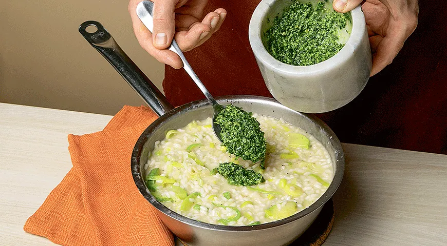 Ризотто с молодыми кабачками