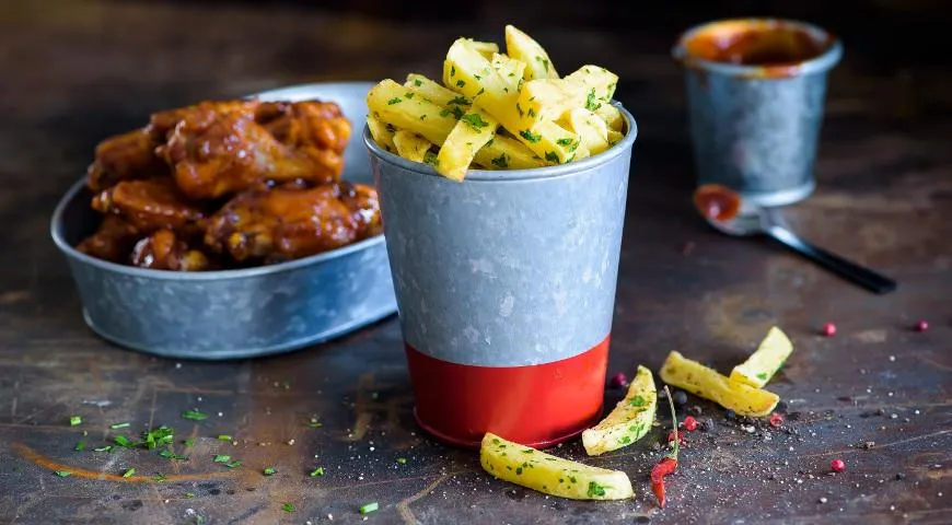 Рецепт картофеля фри в кукурузной корочке