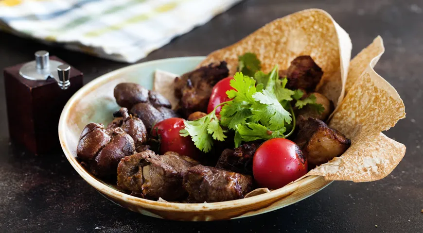 Рецепт шашлыка из баранины по-карски (можно использовать бараньи почки)
