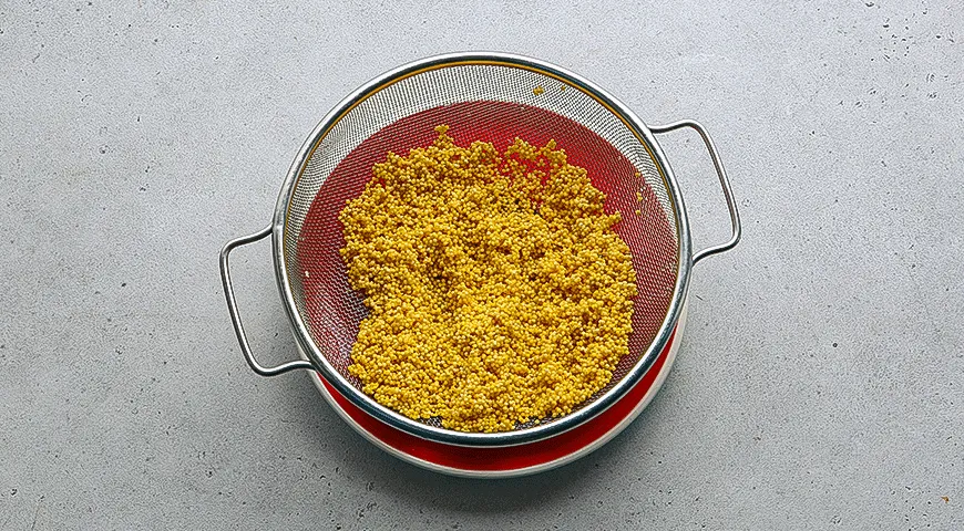 Пшенная каша с тыквой и грибами