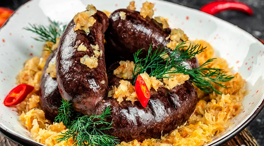 Кровянка с квашеной капустой