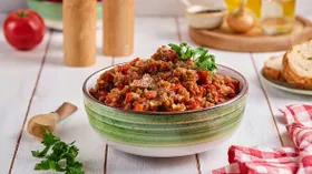 Настоящая баклажановая икра с помидорами
