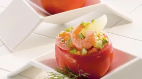 Креветочный салат с заправкой "Кейджун"