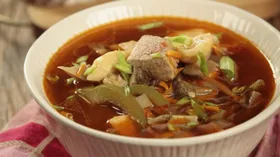 Рецепты с грибами, свининой и курятиной