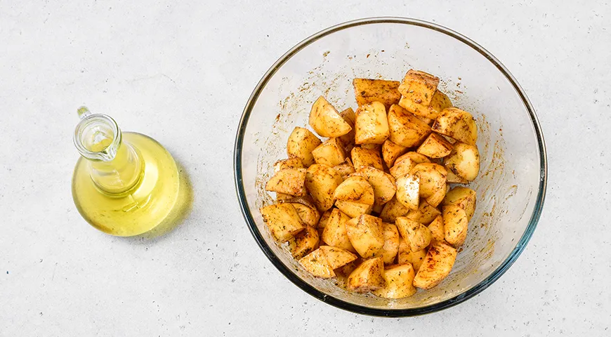 Жареное мясо с картофелем по-грузински