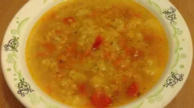 Суп овощной с чечевицей