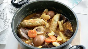 Рецепты с бобовыми и телятиной