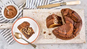 Кекс Зебра на кефире