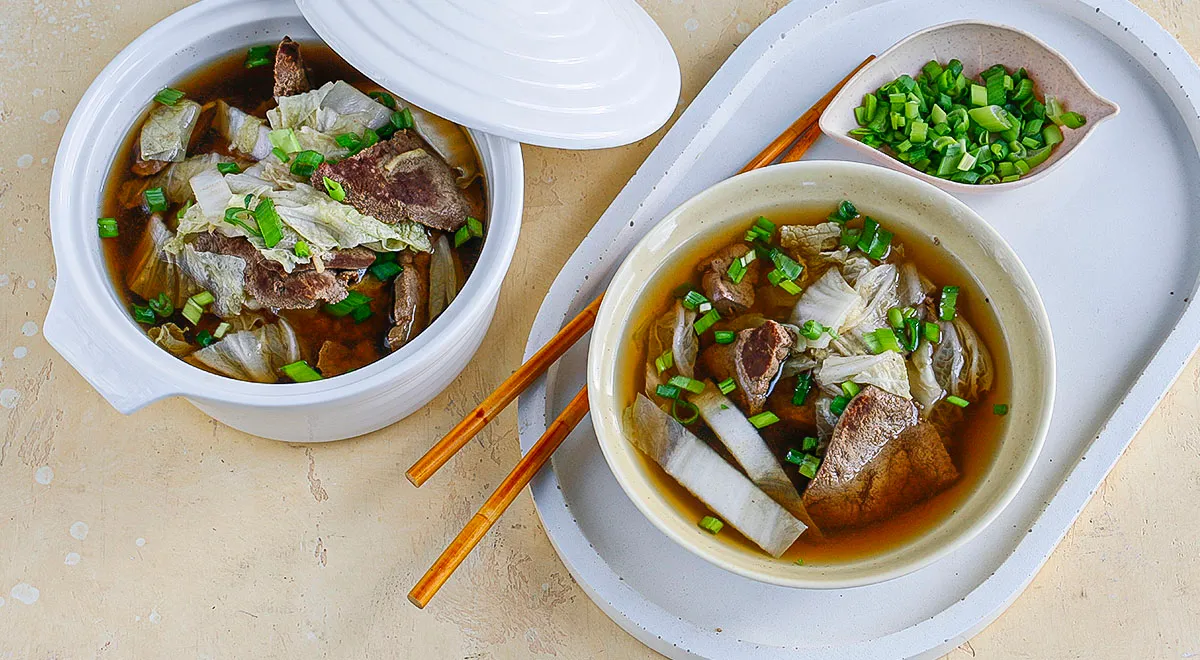 Рецепт супа со свиной печенью по-китайски