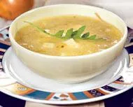 Суп из репчатого лука с брынзой