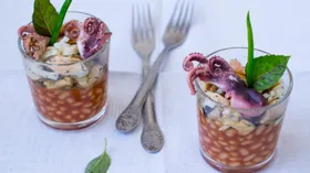 Рецепты с морепродуктами, фасолью и бобами