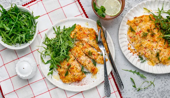 Курица с крабовыми палочками в духовке