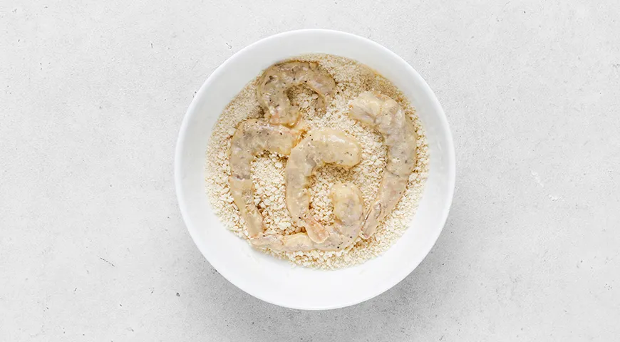 Цезарь-ролл с креветками