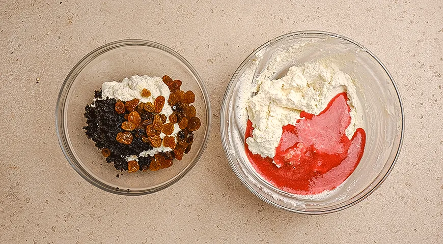 Ягодно-маковая творожная пасха