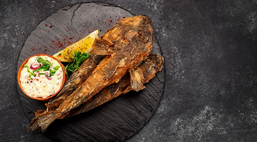 Жареный бычок